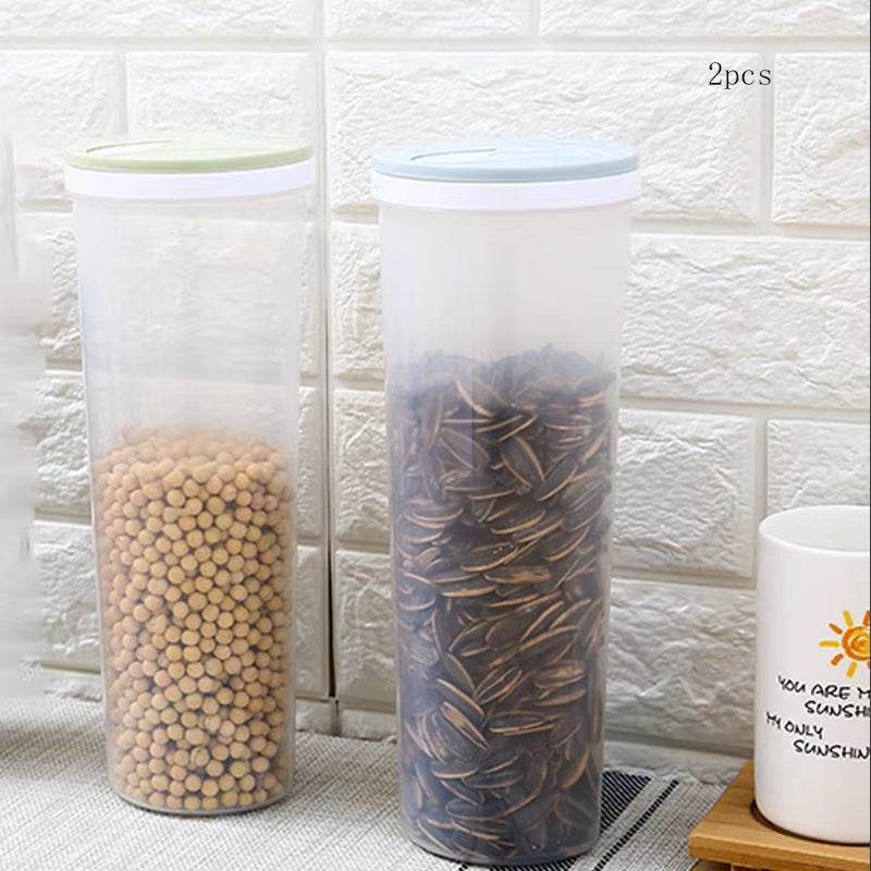 Premium Rice and Grains Storage Canister with Measuring Cup - Moisture, Insect, and Dust Proof for Your Kitchen!