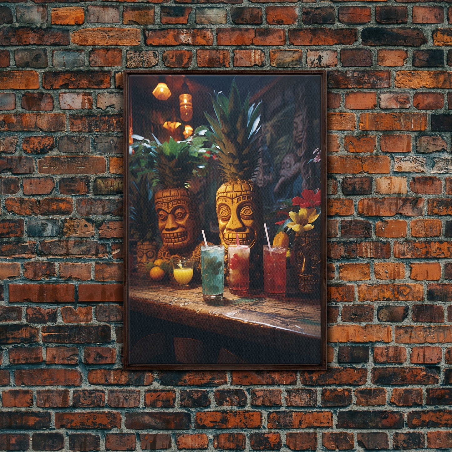 Cocktail Print, Bar Cart Wall Art, Canvas Print, Wall Hanging, Portrait Art, Cocktail Art, Retirement Gifts, Apartment Wall Decor, RV Decor