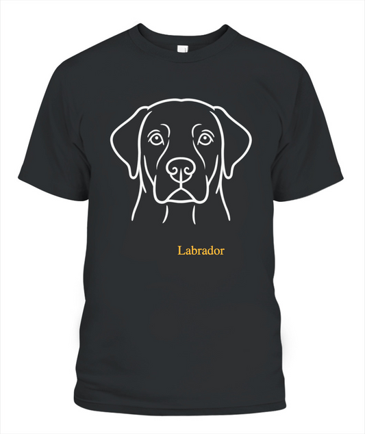 Labrador print High Quality T-Shirt