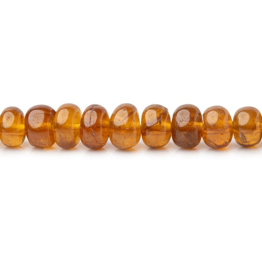3.5-6.5mm Hessonite Garnet Plain Rondelle Beads 15.5 inches 117 pieces