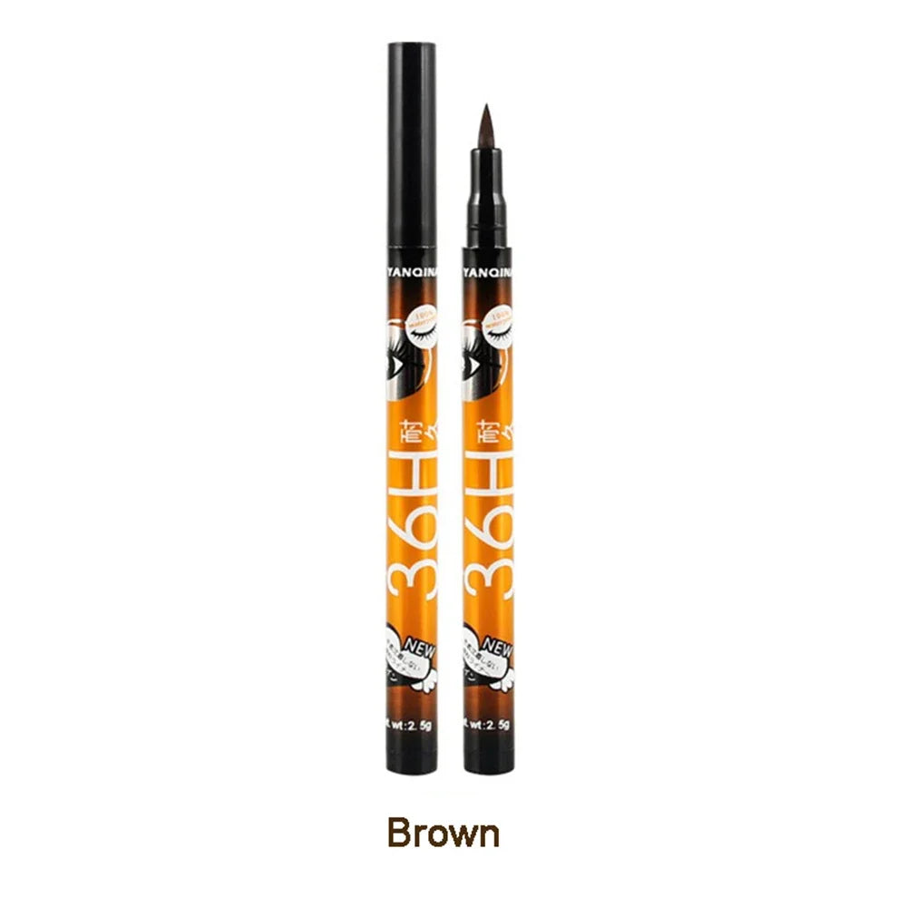 5 Style of Black Liquid Eyeliner Shade Brown Make up Eye Liner Pencil Color Eyeliner Waterproof Eyeliner Eyes Makeup Stencil