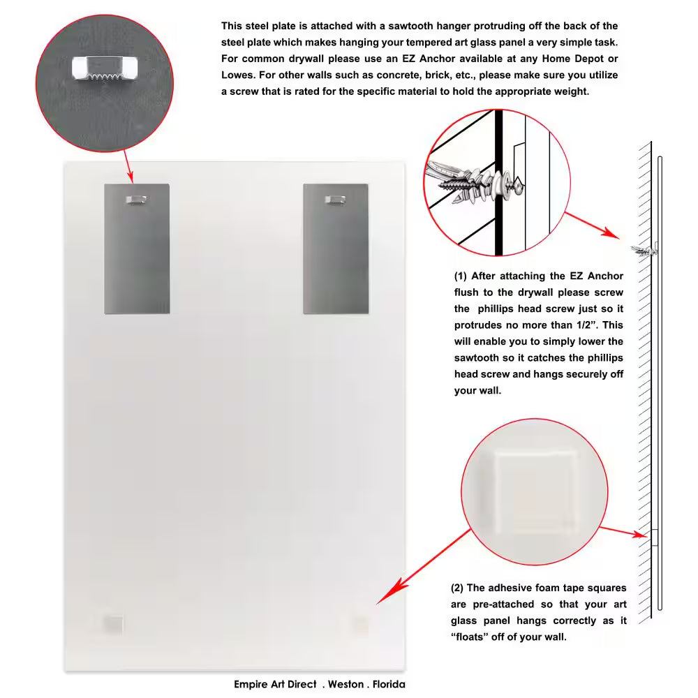 "Fresh Flowers in Vase I" by EAD Art Coop Frameless Free-Floating Tempered Art Glass Wall Art