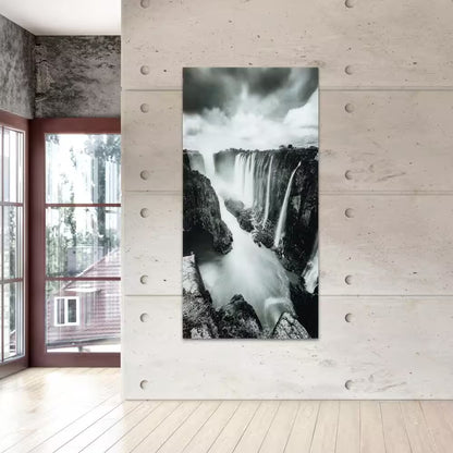 "The Falls" Frameless Free Floating Tempered Art Glass by EAD Art Coop Wall Art