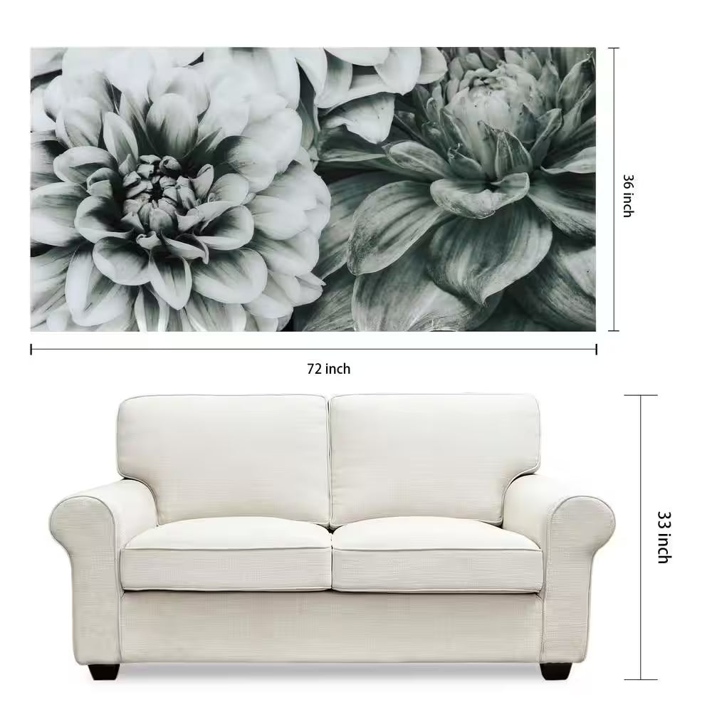 "Blossoms" Frameless Free Floating Tempered Art Glass by EAD Art Coop Wall Art