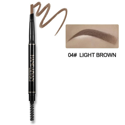 Double-Ended 5 Colors Eyebrow Pencil Natural Non-Fading Waterproof Long-Lasting Filling and Outlining Eyebrow