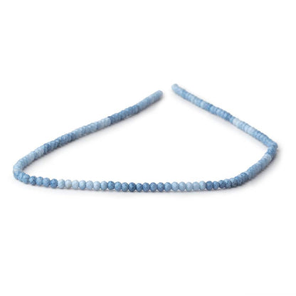 3mm Owyhee Blue Opal Micro Faceted Rondelle Beads 12.5 inch 132 pieces