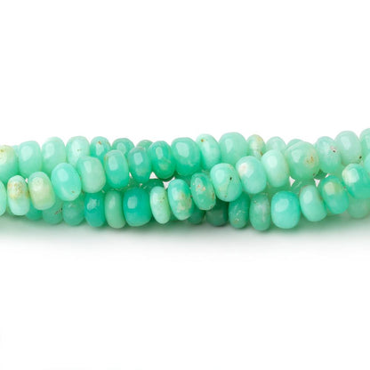 4-5.5mm Green Tanzanian Opal Plain Rondelle Beads 18 inch 150 pieces