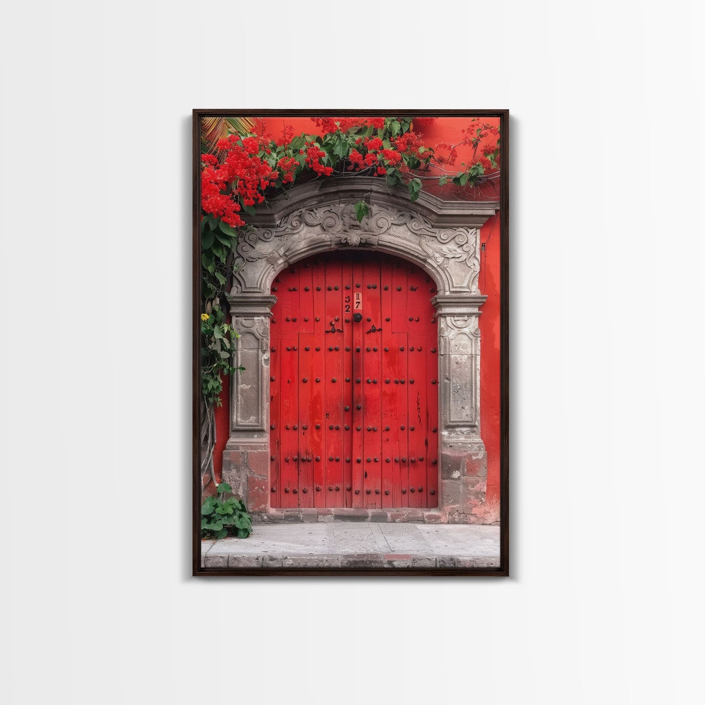 Change354 Architecture Print, 19th Century Architecture Photography, Mexico City Wall Art, Wood Framed Canvas Print