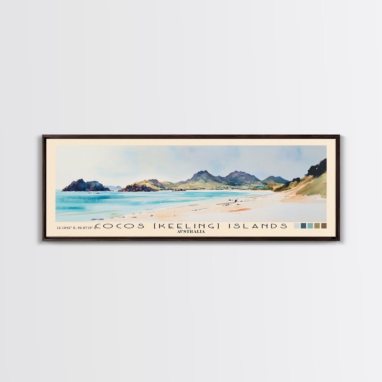 Coffee Bay, South Africa Watercolor Beach Print, Vacation Gift, South Africa Wall Art, Beach Painting, Beach Decor, Beach Painting