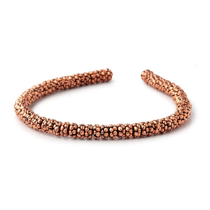 5.5x3mm Antiqued Copper Double Daisy Spacer 8 inch 74 Beads