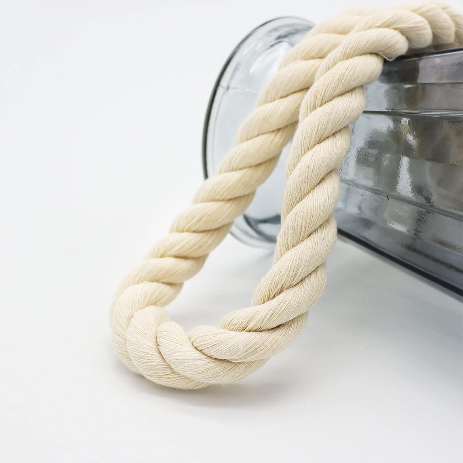 1OO% Natural Cotton Rope 1/2 Inch X 198 Feet Strong Soft Cotton Cord for DIY Crafts Gardening Hammock Home Decorating, Macrame,Projects Pet Toys,White Rope