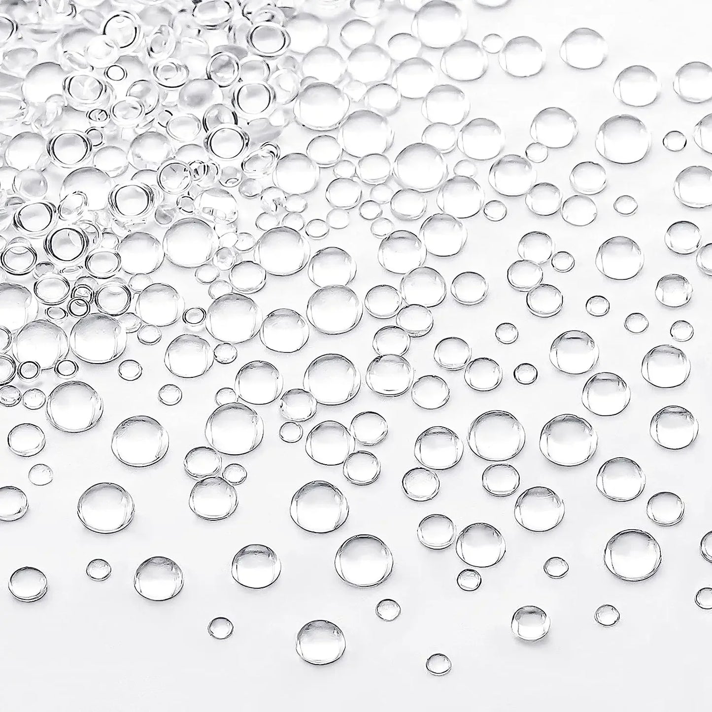 350Pcs Clear Dewdrop Holographic Water Droplets Embellishments Card Making Supplies Resin Dewdrop Beads Waterdrop for DIY Crafts