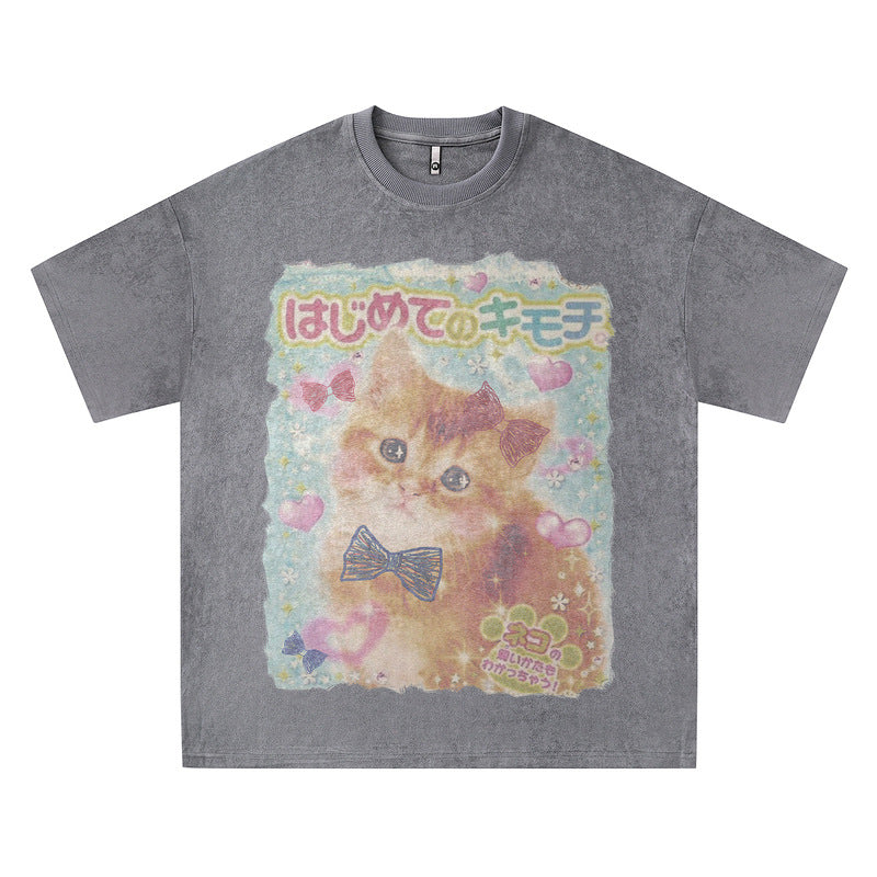 Pink Suede Short Sleeve T-Shirt for Men and Women Half Sleeve Wholesale