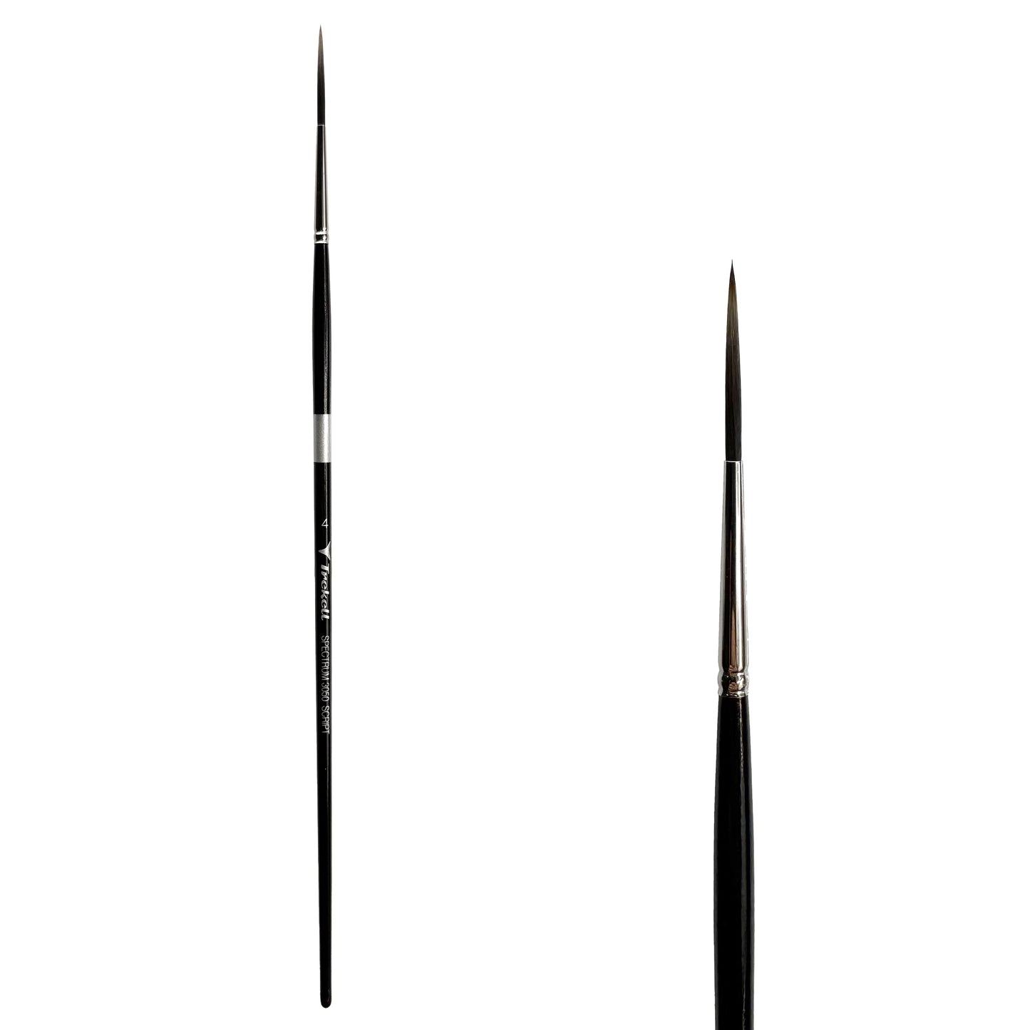 Trekell Spectrum Long Handle Artist Brush - Size #4 Script/Rigger