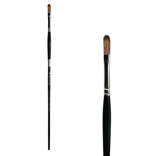 Trekell Legion Synthetic Mongoose Long Handle Artist Brush - Size #4 Long Filbert