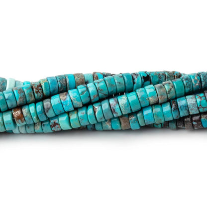 4mm Sleeping Beauty Turquoise Plain Heishi Beads 18 inch 250 pieces