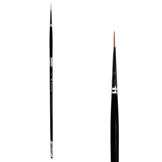 Trekell Golden Taklon Long Handle Artist Brush -  Size #5/0 Liner