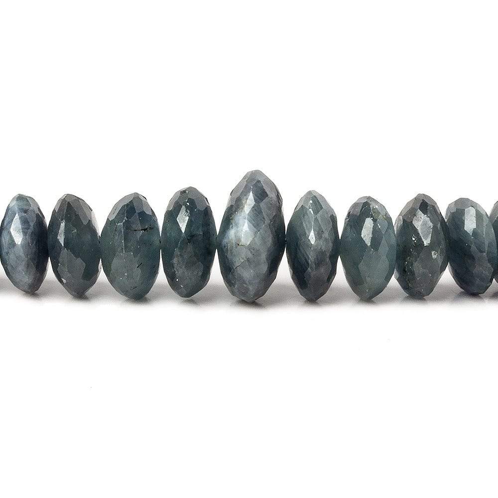 5-9mm Blue Sapphire German Faceted Rondelle Beads 16 inch 136 pieces