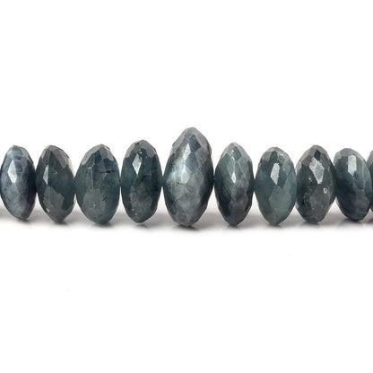 5-9mm Blue Sapphire German Faceted Rondelle Beads 16 inch 136 pieces