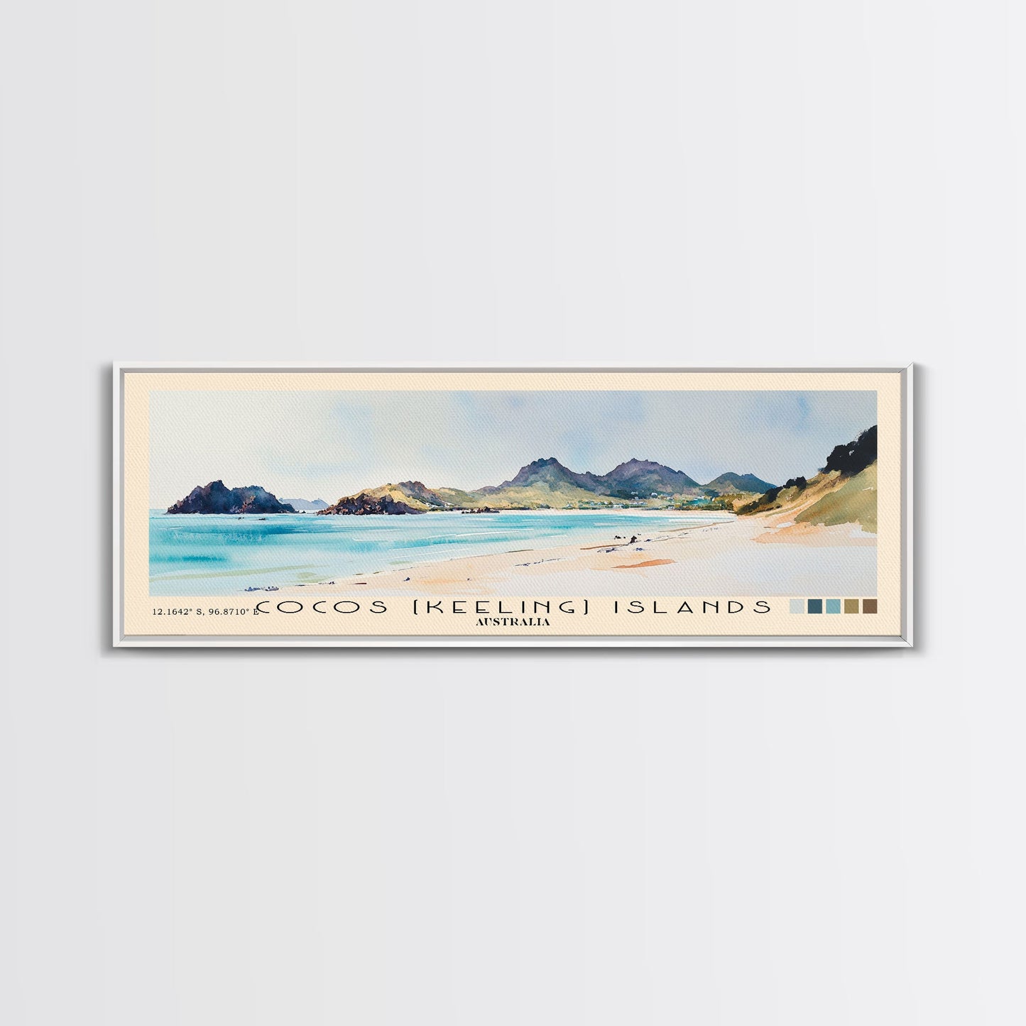 Coffee Bay, South Africa Watercolor Beach Print, Vacation Gift, South Africa Wall Art, Beach Painting, Beach Decor, Beach Painting