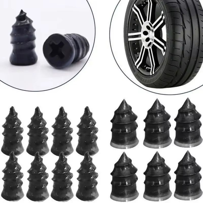5/10Pcs Vacuum Tyre Repair Nail Tire Puncture Screws Motorcycle Fitting Set Tubeless Wheel Repairs Punctures Kit Patches for Car