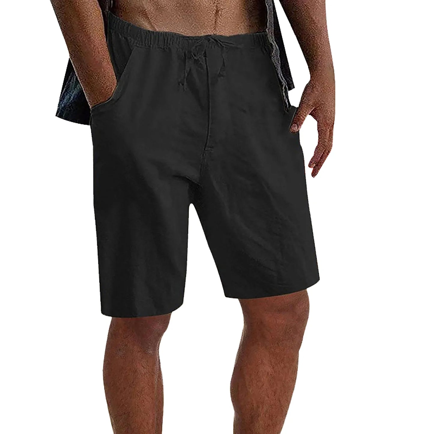 Basketball Shorts with Pockets Male Summer Casual Solid Short Pant Drawstring Short Trouser Pant Pocket Short Pantaloncini Uomo