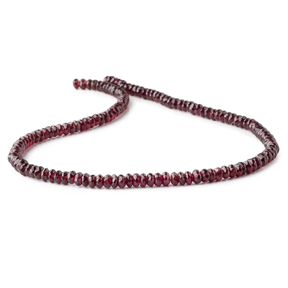 5mm Rhodolite Garnet Faceted Rondelle Beads 16 inch 142 pieces
