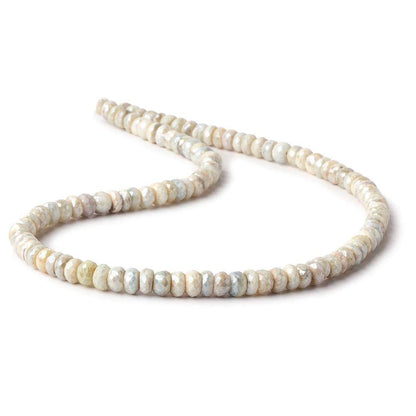 6mm Mystic Sapphire faceted rondelle beads 14 inch 105 pieces