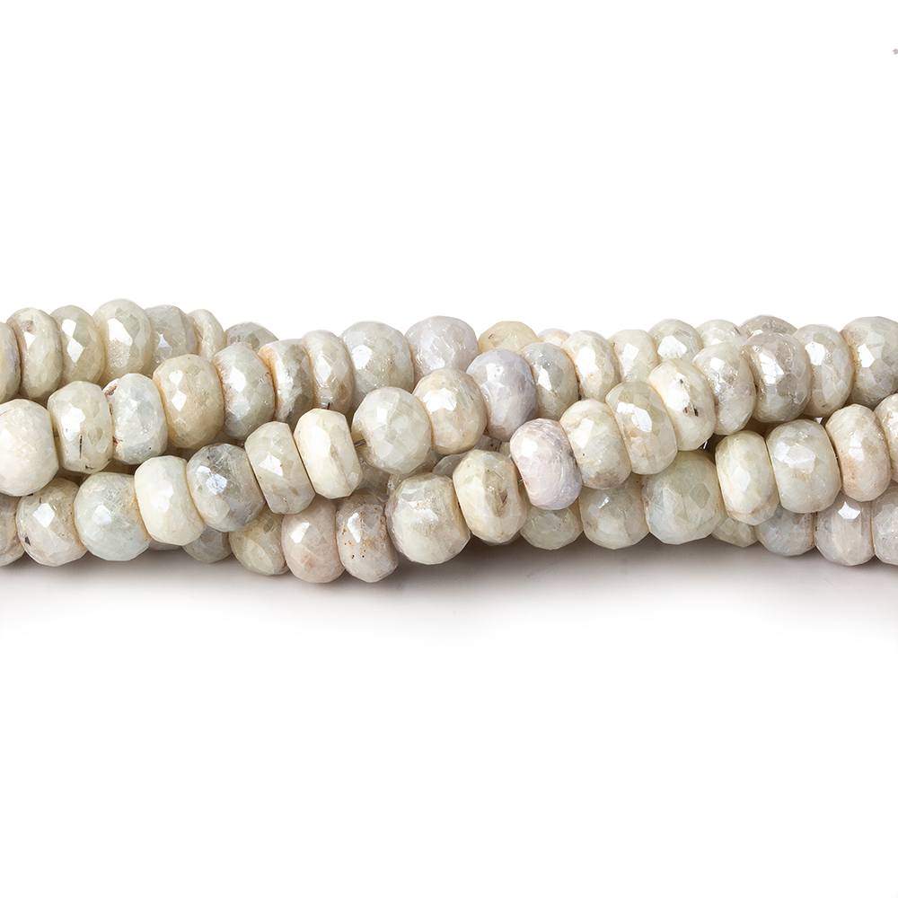 6mm Mystic Sapphire faceted rondelle beads 14 inch 105 pieces