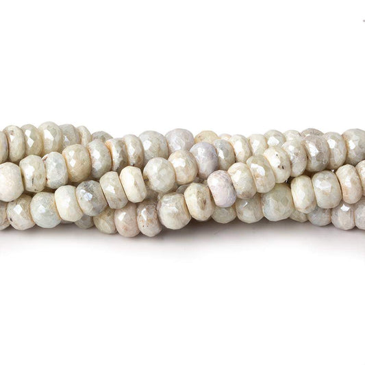 6mm Mystic Sapphire faceted rondelle beads 14 inch 105 pieces