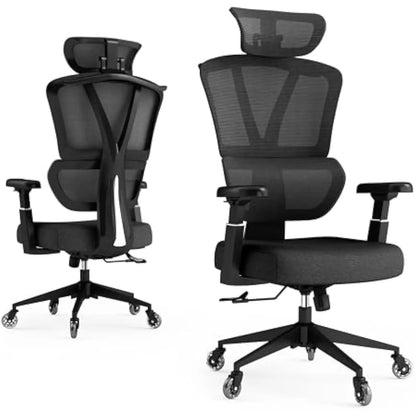 Ergonomic Office Chairs, Home Office Desk Chairs,Black Mesh Office Chair Good for Gaming, Business Meeting, Indoor.