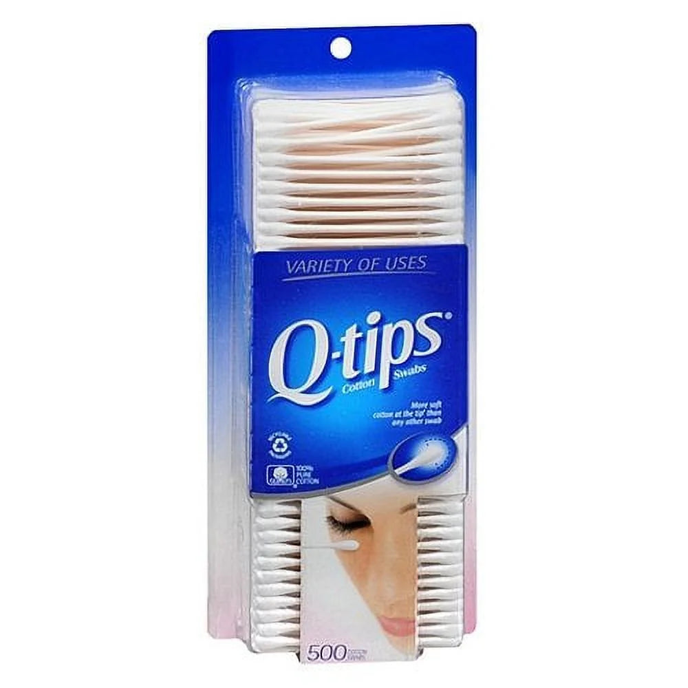 Q Tips Cotton Swabs Size 500S  Cotton Swabs 500Ct