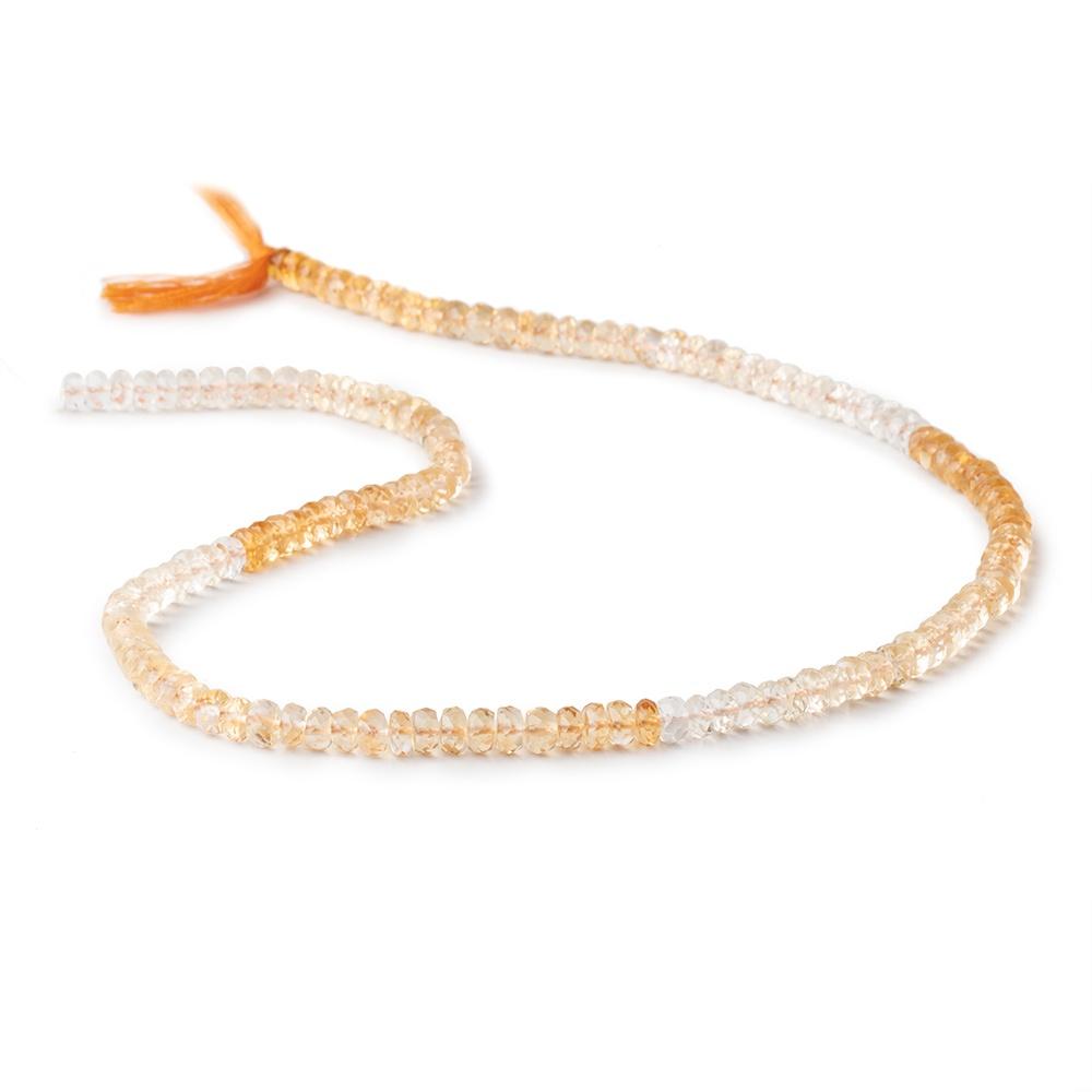 5.5mm Citrine Faceted Rondelle Beads 14.5 inch 140 pieces