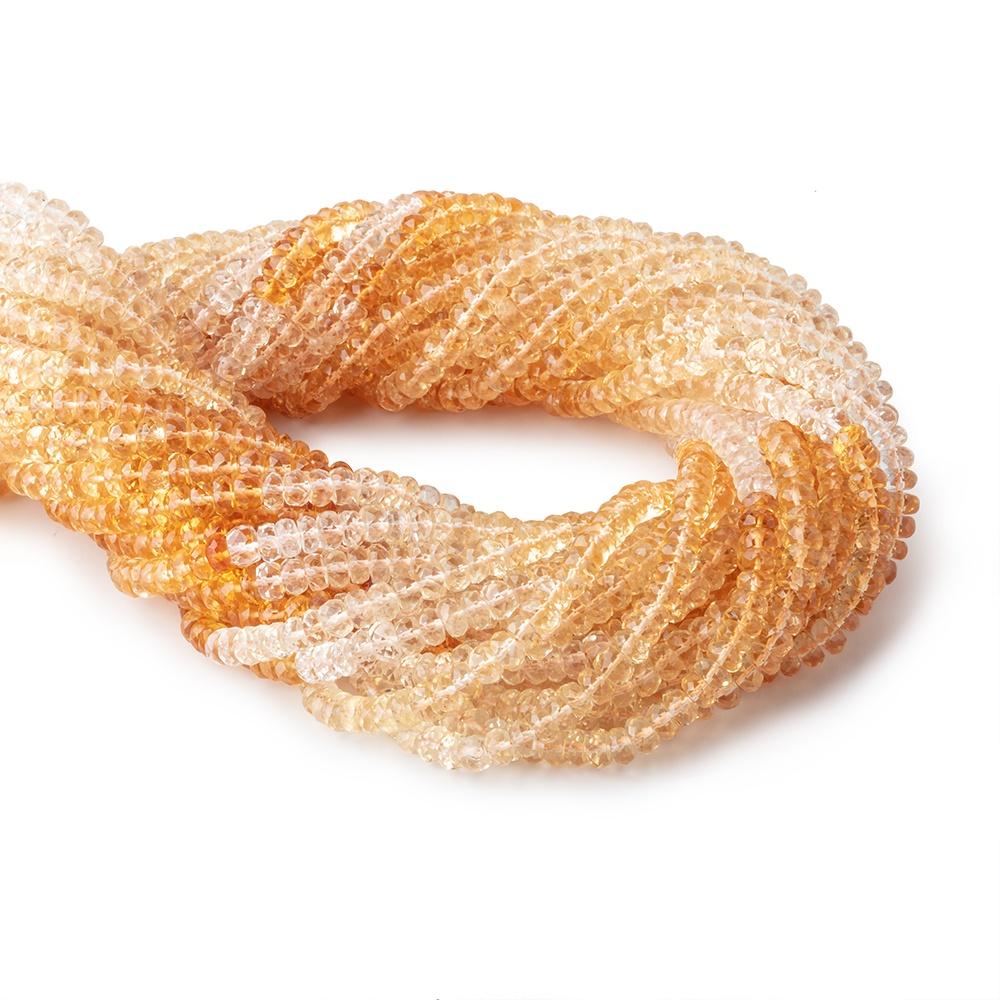 5.5mm Citrine Faceted Rondelle Beads 14.5 inch 140 pieces