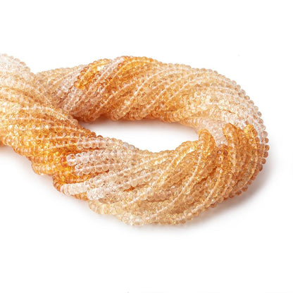 5.5mm Citrine Faceted Rondelle Beads 14.5 inch 140 pieces