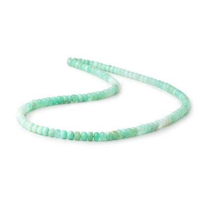 5mm Green Tanzanian Opal Plain Rondelles 18 inch 106 Beads