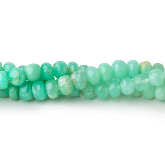5mm Green Tanzanian Opal Plain Rondelles 18 inch 106 Beads