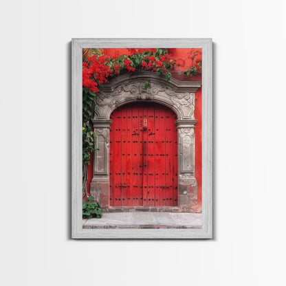 Change354 Architecture Print, 19th Century Architecture Photography, Mexico City Wall Art, Wood Framed Canvas Print