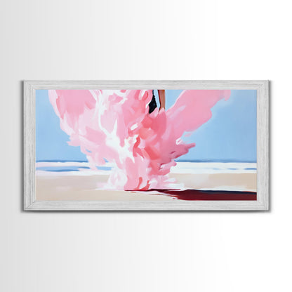 Pink Smoke Painting, Abstract Dreamy Art, Surreal Cloud Wall Decor, Soft Pastel Aesthetic, Modern Statement Piece, Canvas Print