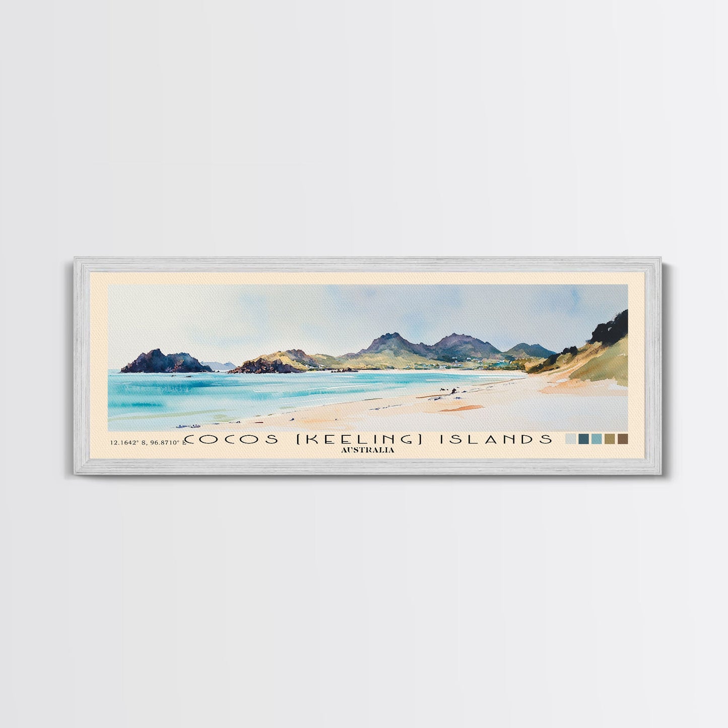 Coffee Bay, South Africa Watercolor Beach Print, Vacation Gift, South Africa Wall Art, Beach Painting, Beach Decor, Beach Painting