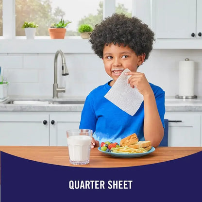 Sparkle Tear-A-Square Paper Towels 12 Triple Rolls White Customizable Sheet Size Paper Towel 2 Ply Thirst Pockets Everyday Mess