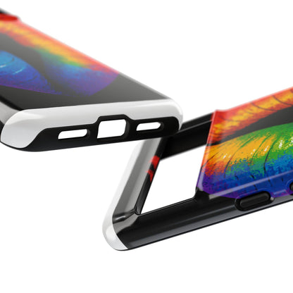 Rainbow Lips Phone Case - Bold Colorful Pride Accessory
