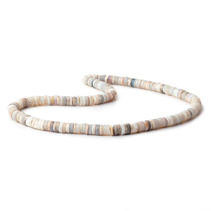 6.5mm Australian Opal Faceted Heishi Beads 16 inch 200 pieces