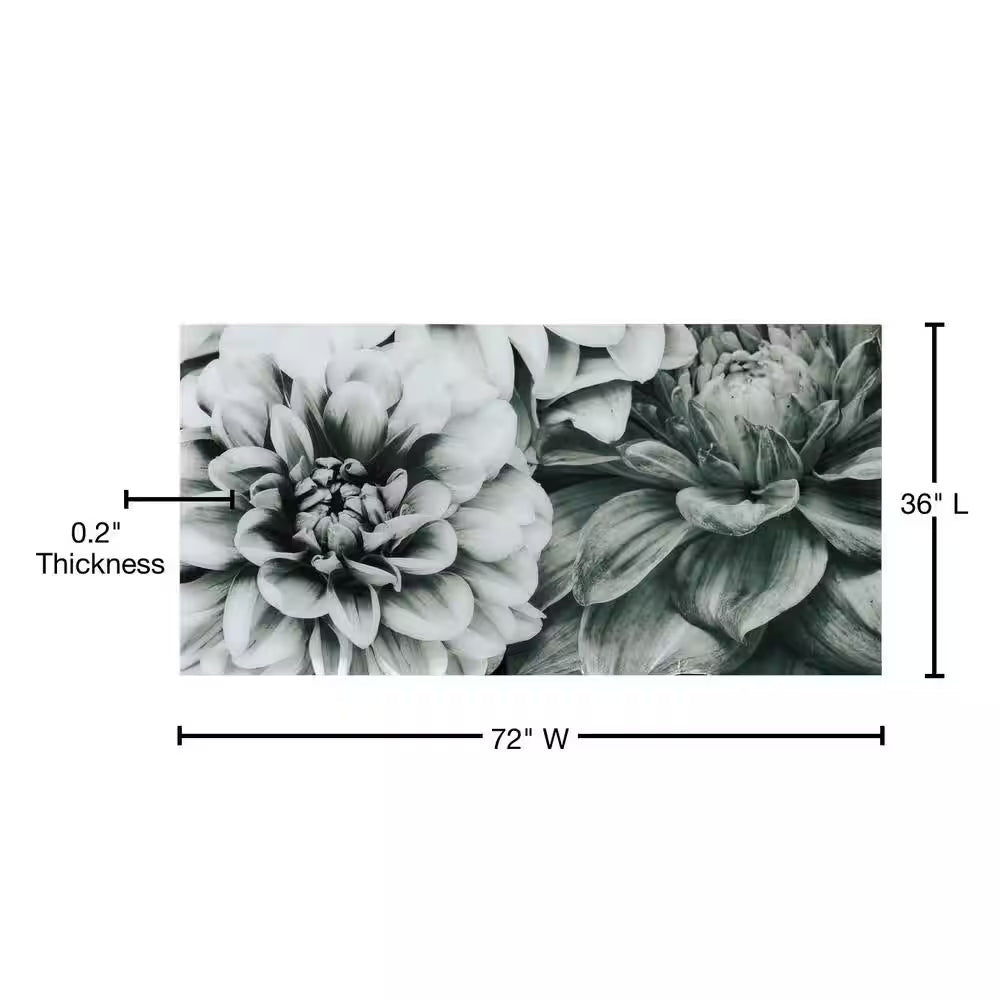 "Blossoms" Frameless Free Floating Tempered Art Glass by EAD Art Coop Wall Art