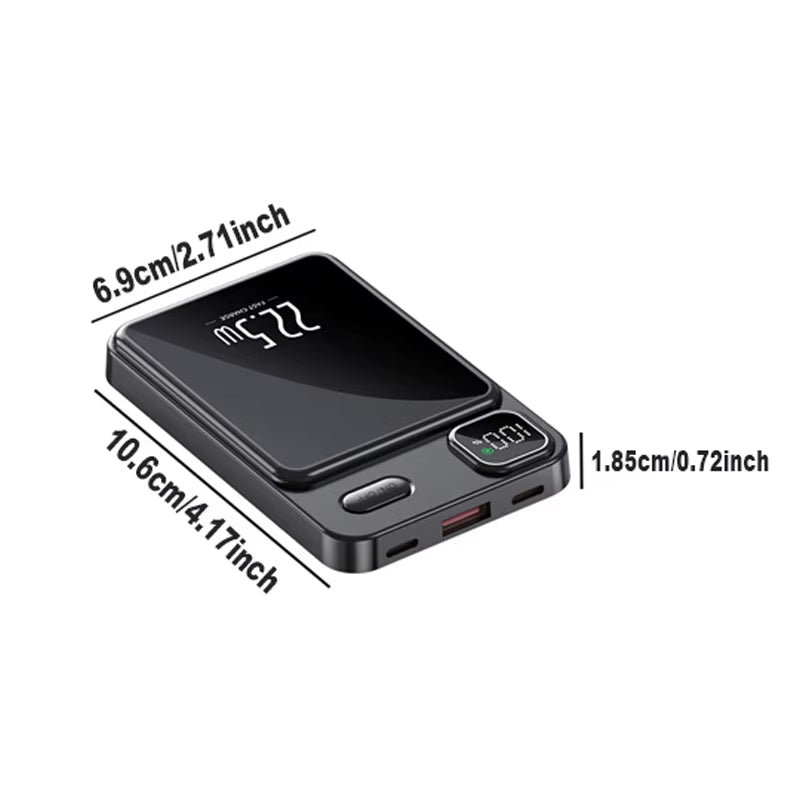10000Mah Capacity Power Bank Magnetic Wireless 22.5W Ultra Super Fast Charging Magnetic Power Bank for Iphone15 Samsung