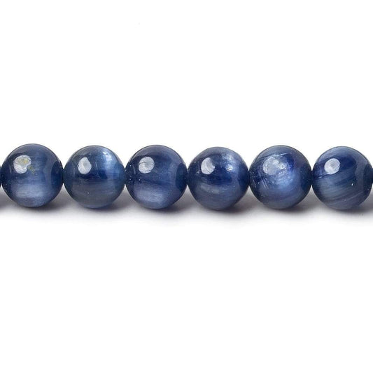 6mm Blue Kyanite Plain Rounds 16 inch 67 beads AA