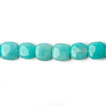 6x6-7x7mm Amazonite Plain Pillows 15.5 inch 63 beads AA