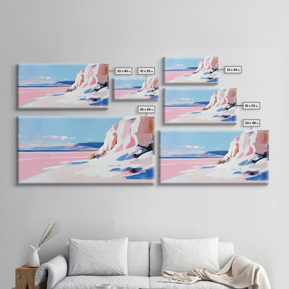 Desert Oasis, Sandstone Cliffs, Southwest Serenity, Canvas Print, Boho Wall Art, Earthy Decor, Rustic Bedroom Art, Scenic Escape