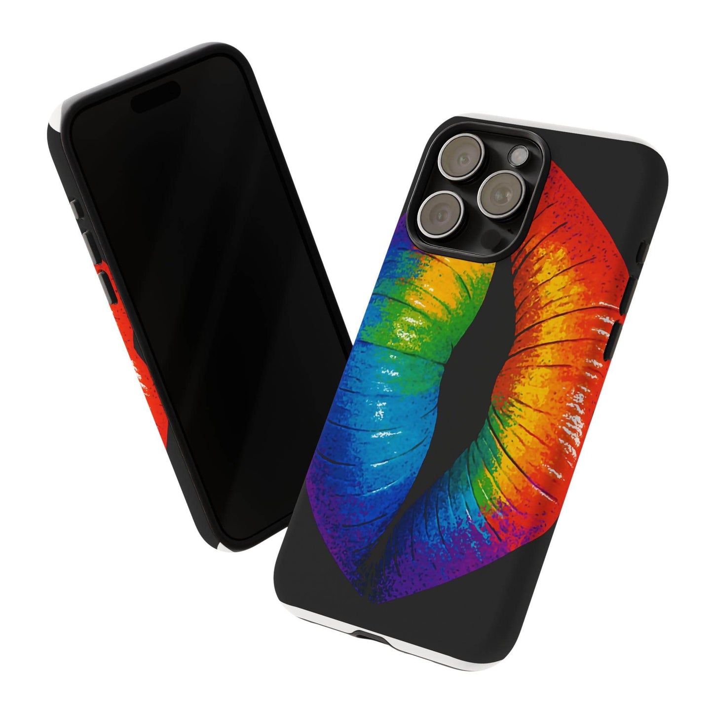 Rainbow Lips Phone Case - Bold Colorful Pride Accessory