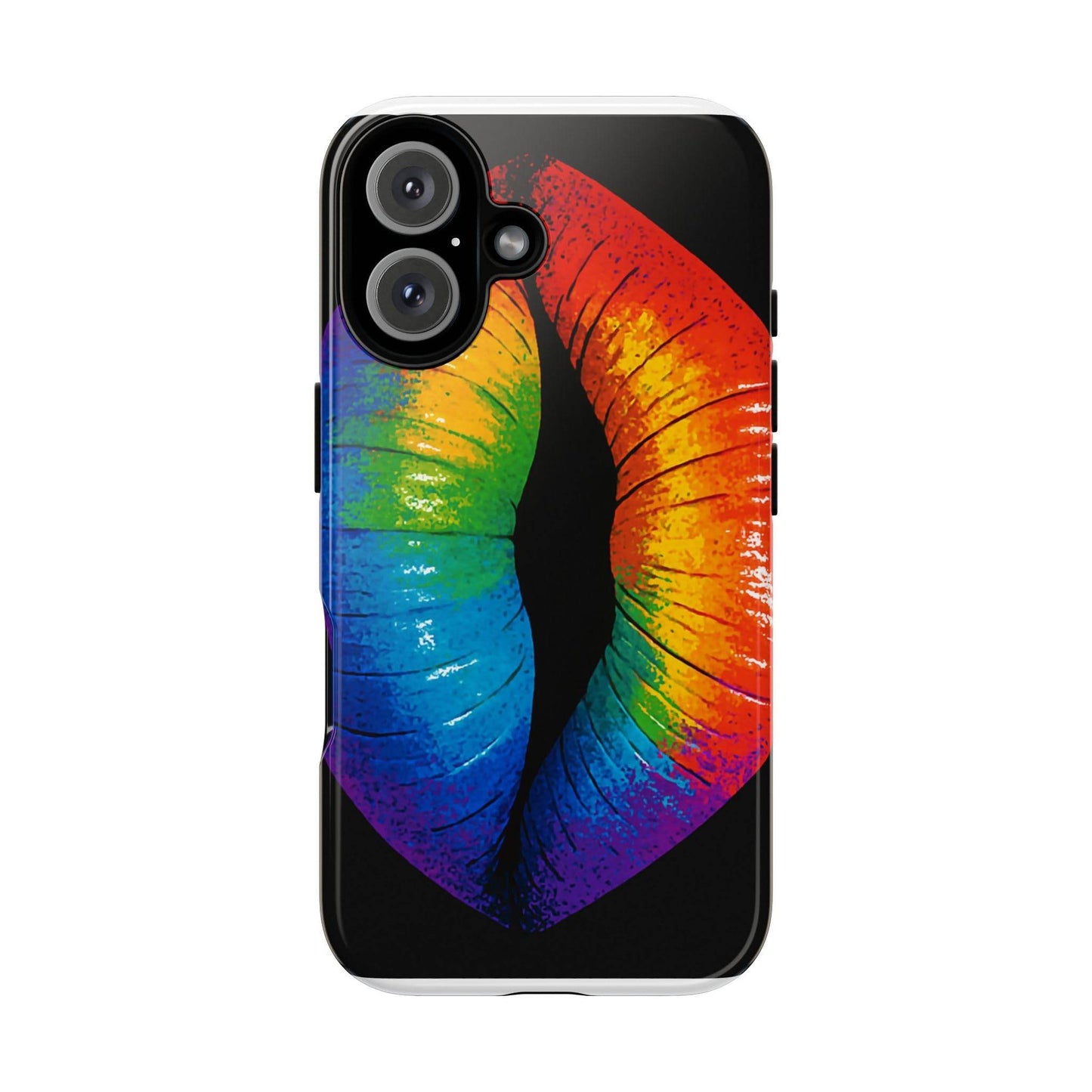Rainbow Lips Phone Case - Bold Colorful Pride Accessory